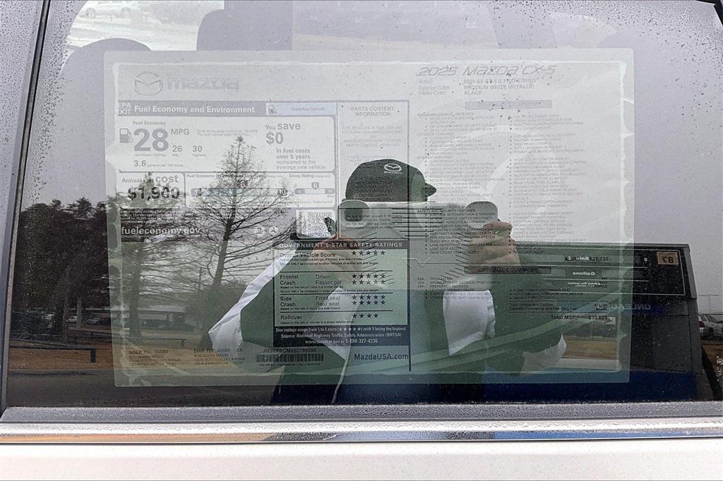 new 2025 Mazda CX-5 car, priced at $30,498