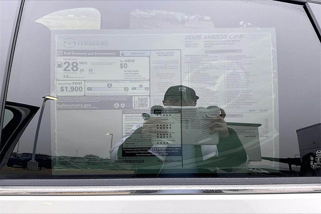 new 2025 Mazda CX-5 car, priced at $32,011