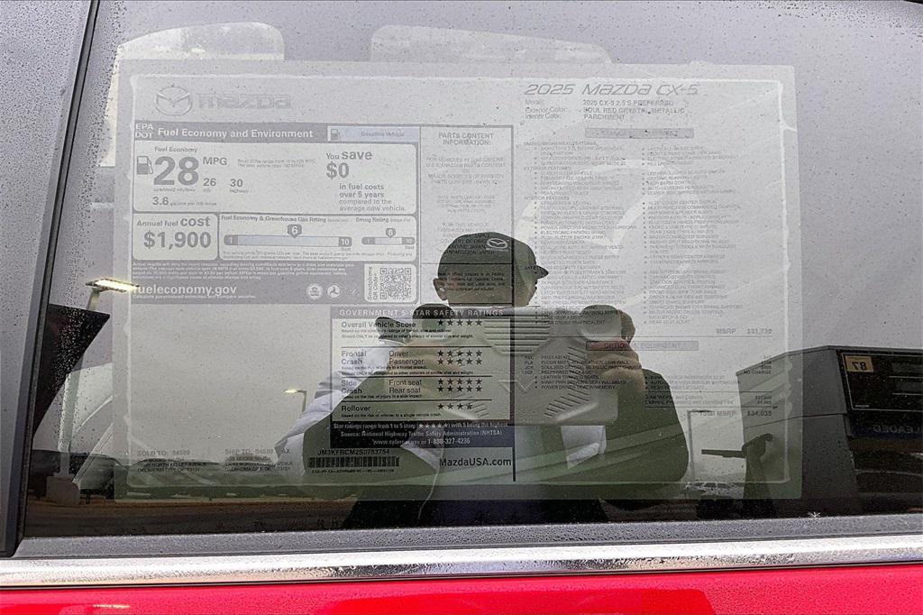 new 2025 Mazda CX-5 car, priced at $30,634