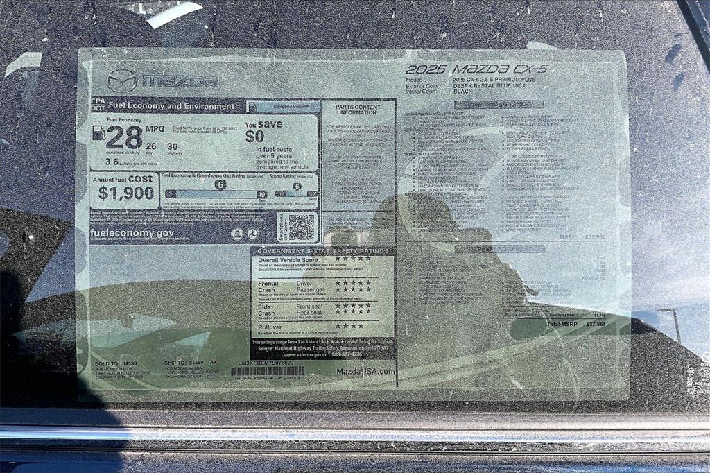 new 2025 Mazda CX-5 car, priced at $34,335