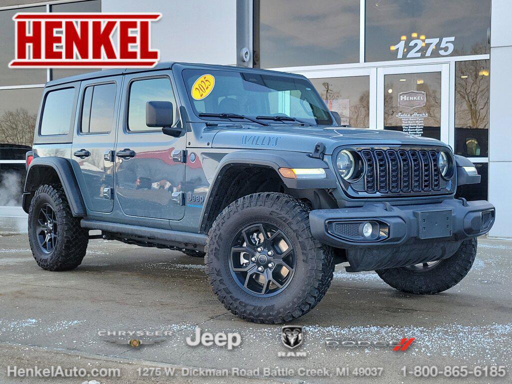 used 2025 Jeep Wrangler 4xe car, priced at $33,995