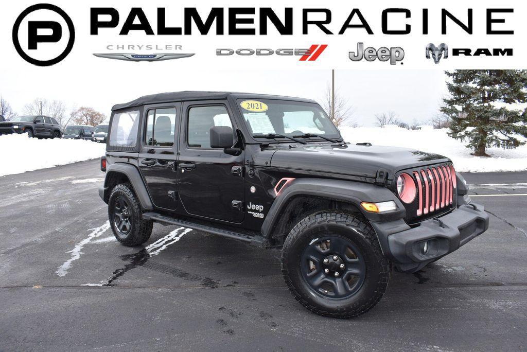 used 2021 Jeep Wrangler Unlimited car, priced at $24,491