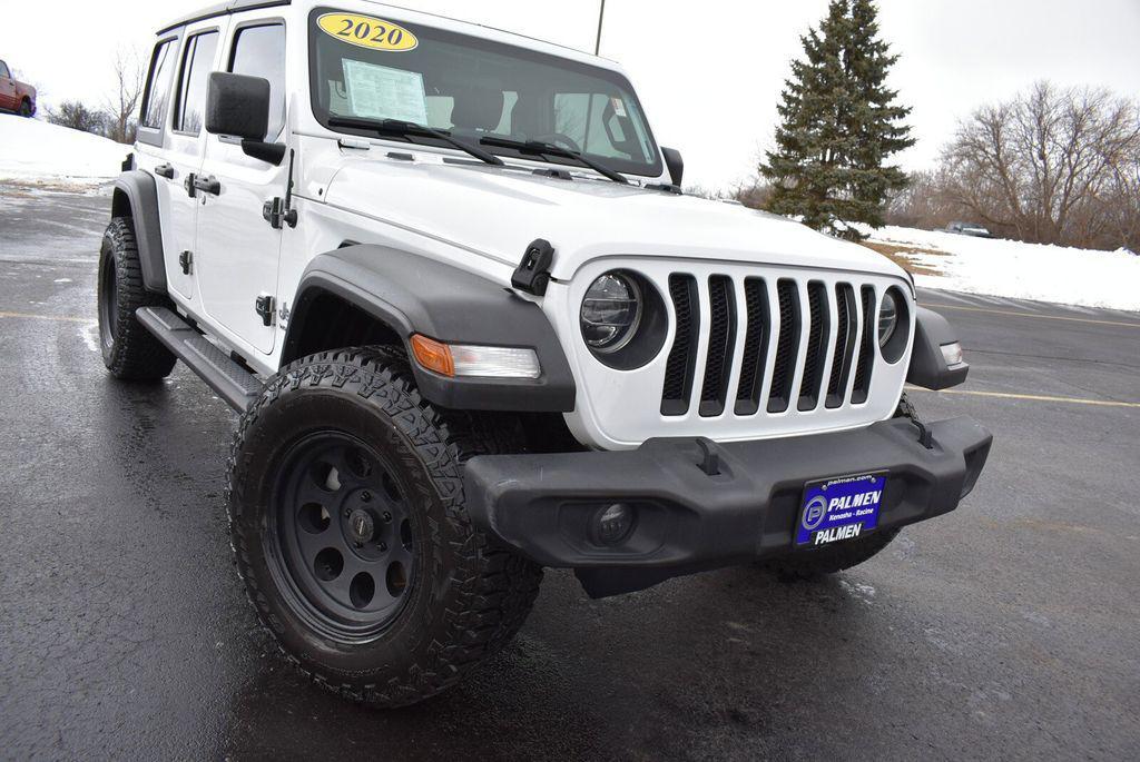 used 2020 Jeep Wrangler Unlimited car, priced at $22,602