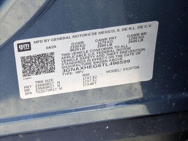 new 2026 Chevrolet Equinox car, priced at $33,609
