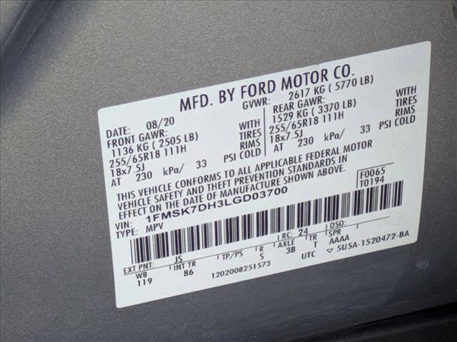 used 2020 Ford Explorer car, priced at $17,750