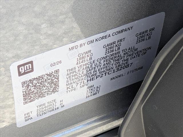 new 2026 Chevrolet Trax car, priced at $26,354