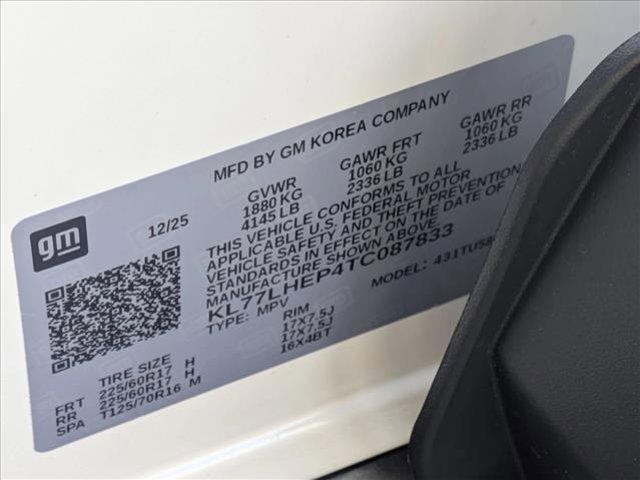 new 2026 Chevrolet Trax car, priced at $24,995