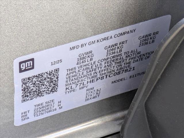 new 2026 Chevrolet Trax car, priced at $24,995