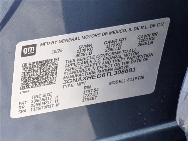 new 2026 Chevrolet Equinox car, priced at $29,615