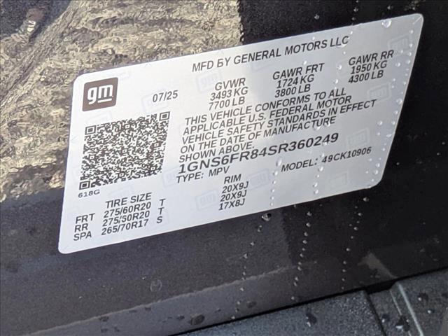 new 2025 Chevrolet Suburban car, priced at $81,845