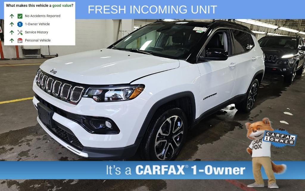 used 2022 Jeep Compass car, priced at $23,800