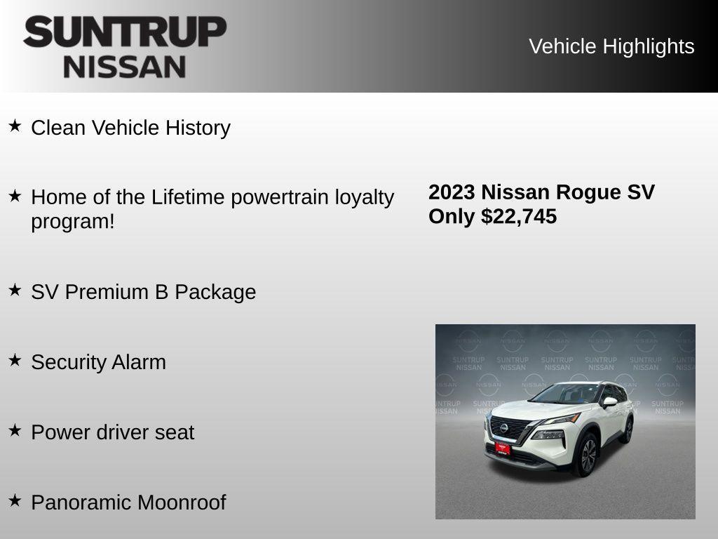 used 2023 Nissan Rogue car, priced at $22,745