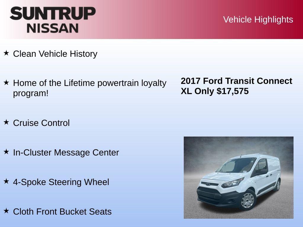used 2017 Ford Transit Connect car, priced at $17,575