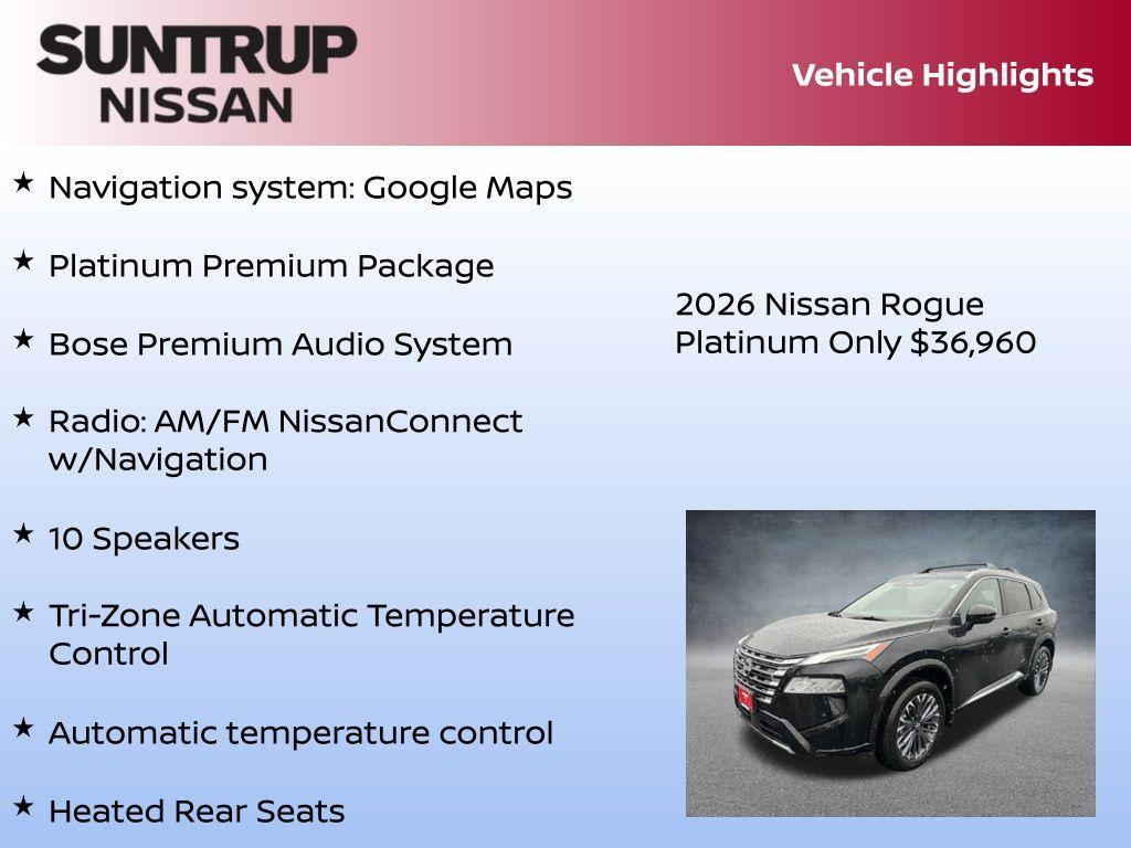 new 2026 Nissan Rogue car, priced at $36,960