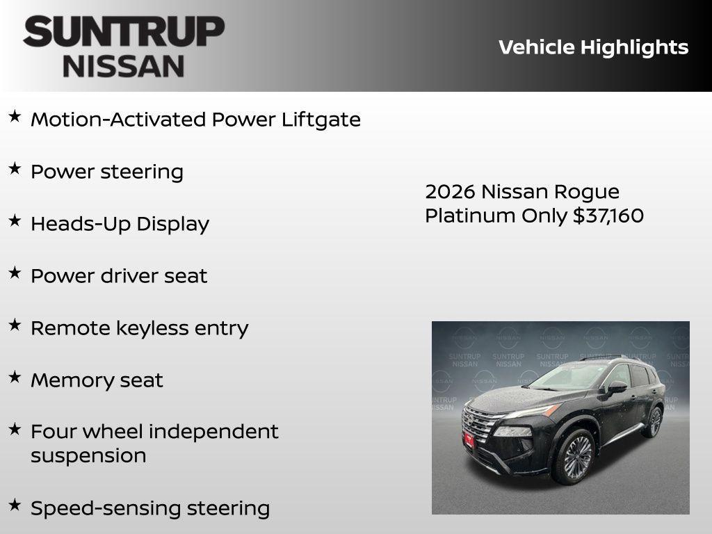 new 2026 Nissan Rogue car, priced at $37,160