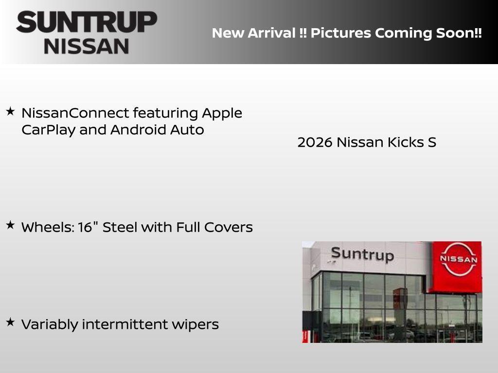 new 2026 Nissan Kicks car, priced at $23,756