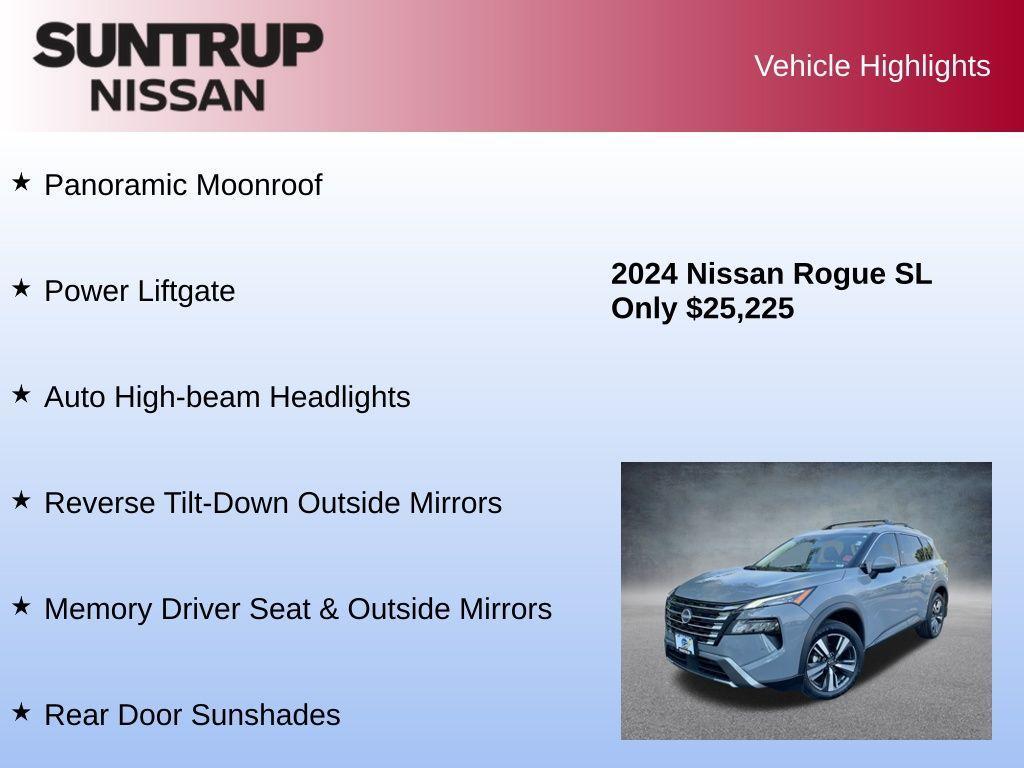 used 2024 Nissan Rogue car, priced at $25,225