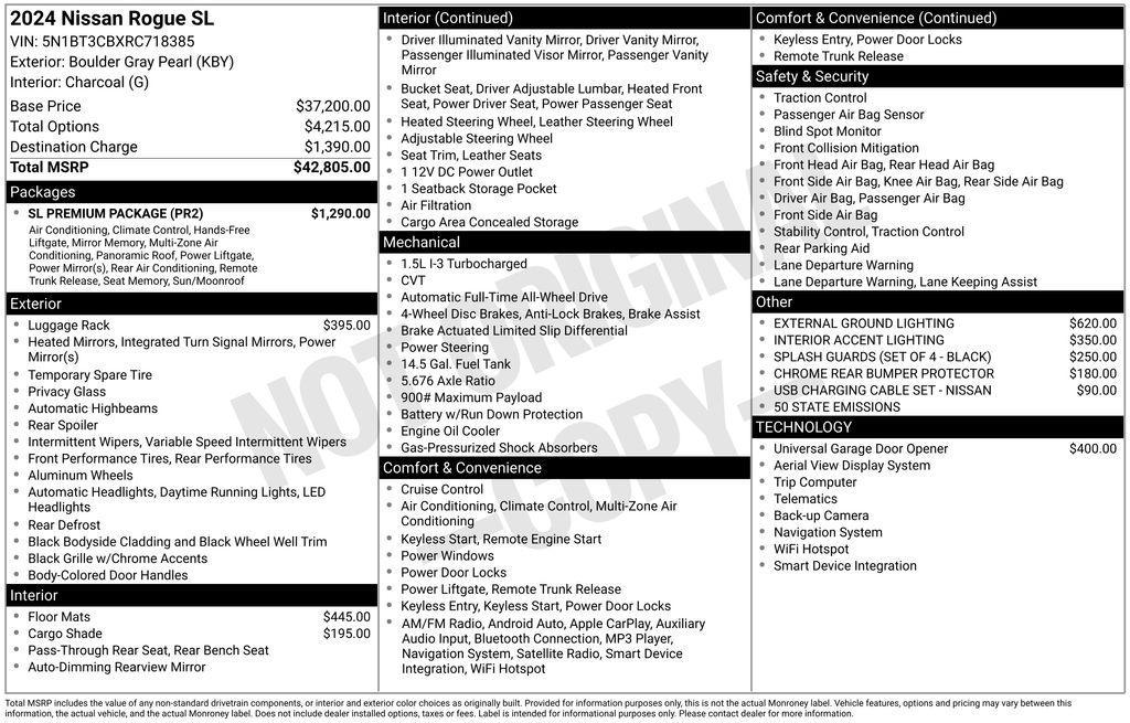 used 2024 Nissan Rogue car, priced at $25,225