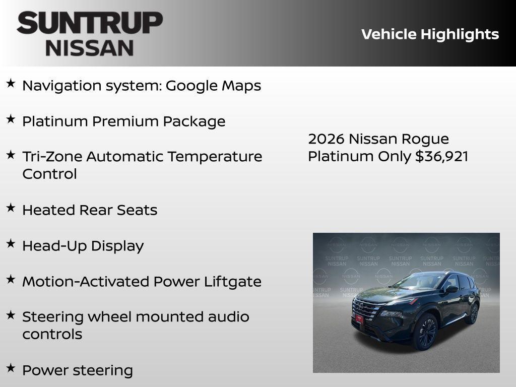 new 2026 Nissan Rogue car, priced at $36,921