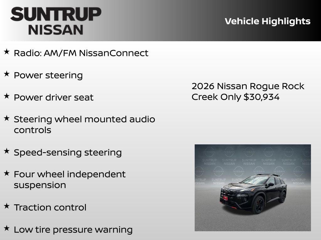 new 2026 Nissan Rogue car, priced at $30,934