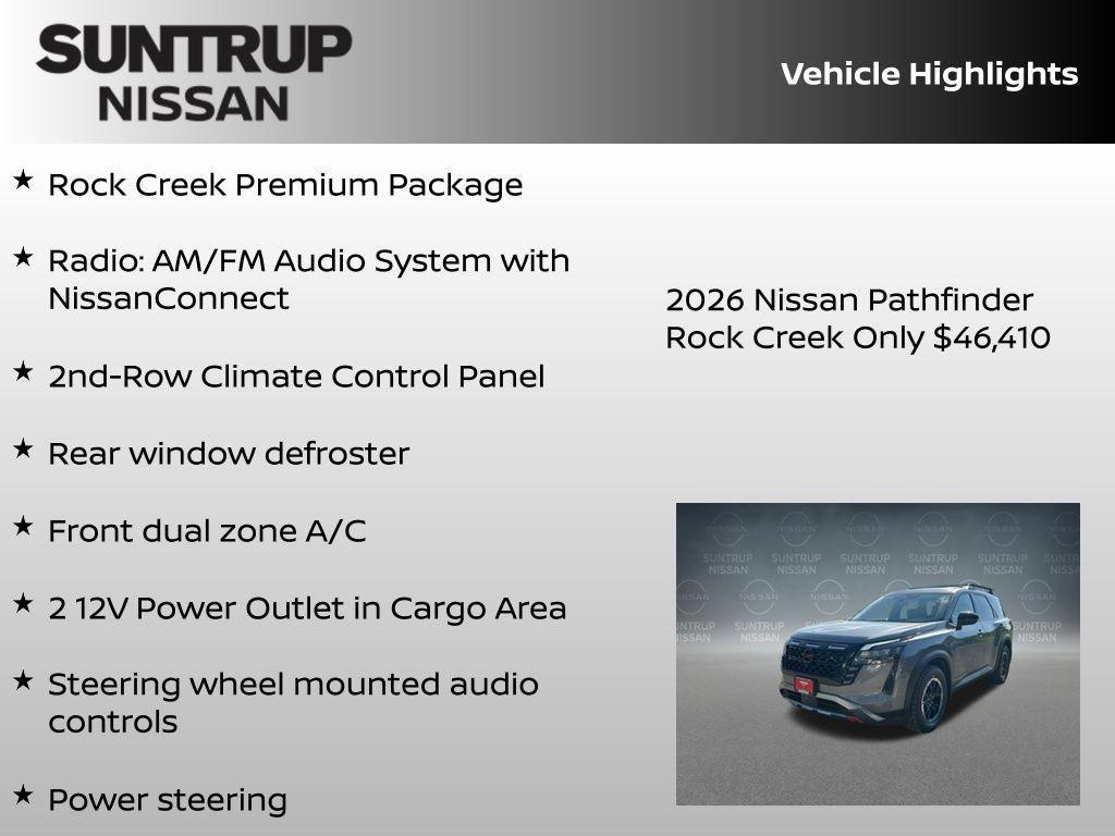 new 2026 Nissan Pathfinder car, priced at $43,157