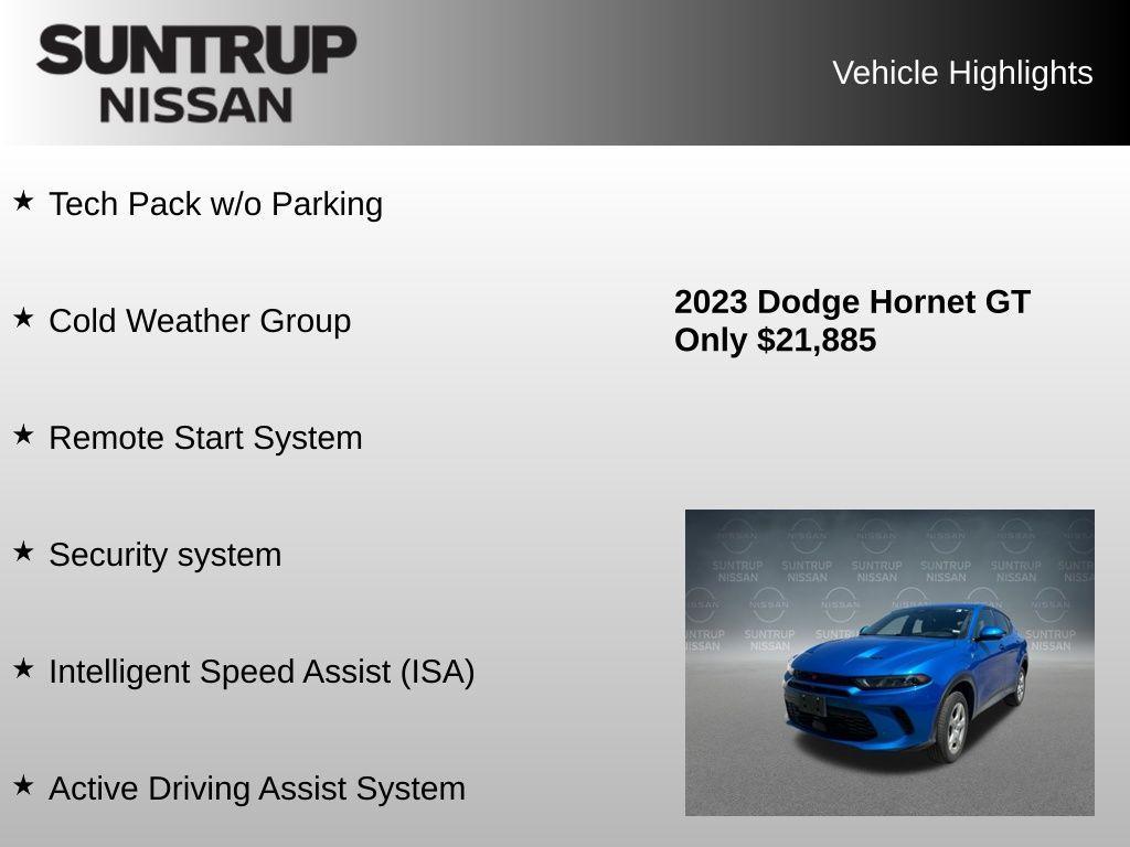 used 2023 Dodge Hornet car, priced at $21,885