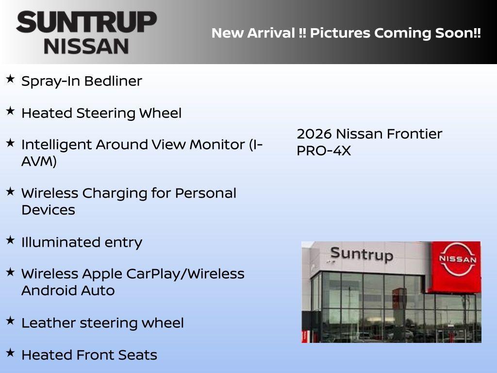 new 2026 Nissan Frontier car, priced at $42,941