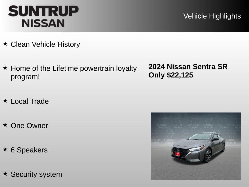used 2024 Nissan Sentra car, priced at $22,115