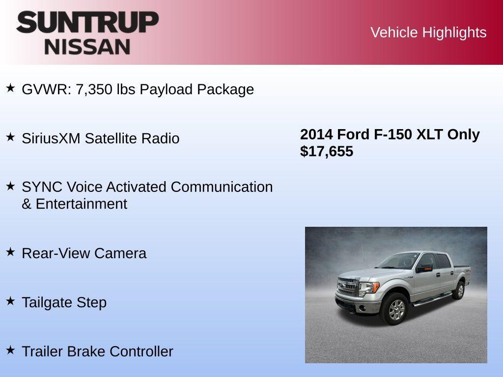 used 2014 Ford F-150 car, priced at $17,655