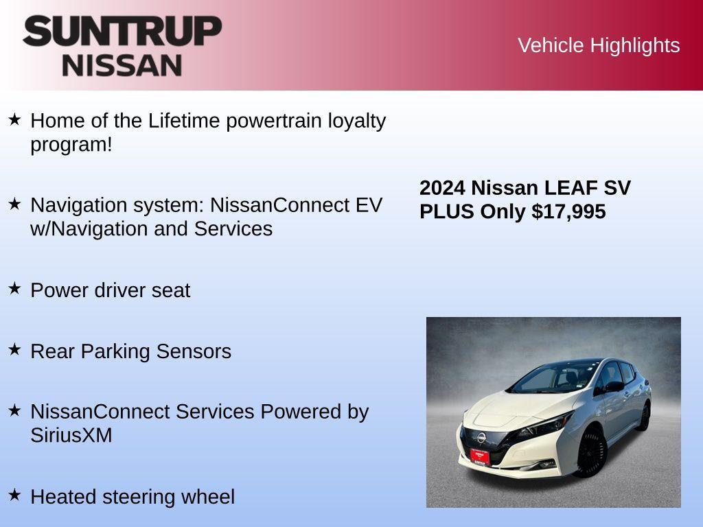 used 2024 Nissan Leaf car, priced at $17,995