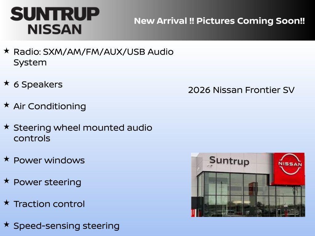 new 2026 Nissan Frontier car, priced at $38,473