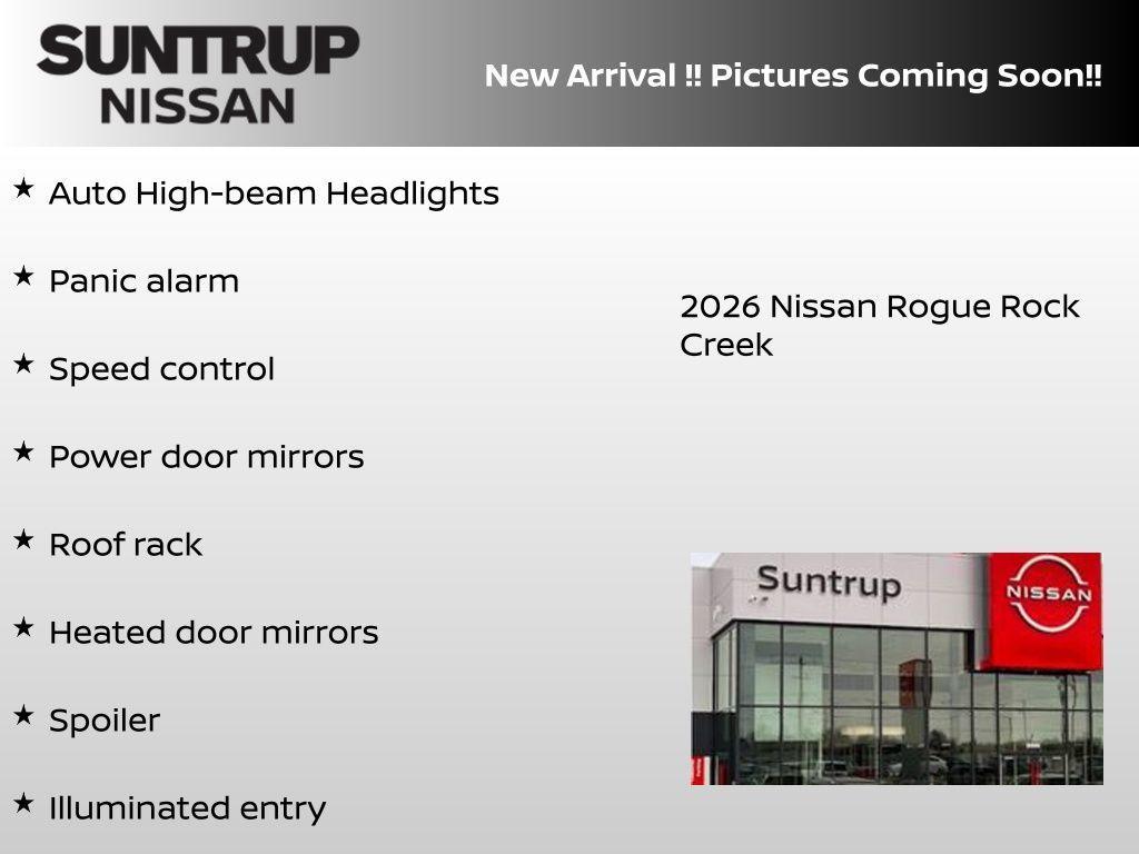 new 2026 Nissan Rogue car, priced at $31,727