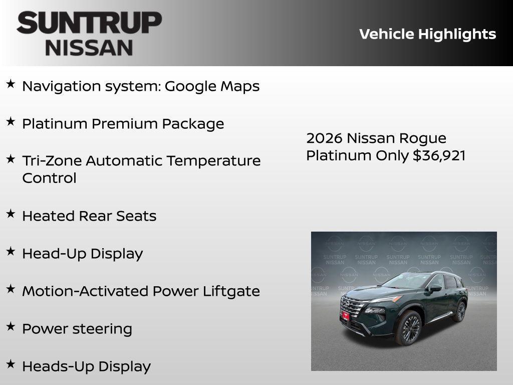 new 2026 Nissan Rogue car, priced at $36,921