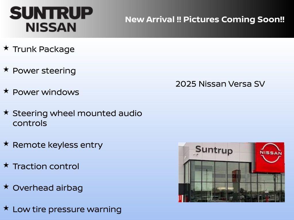 new 2025 Nissan Versa car, priced at $18,234