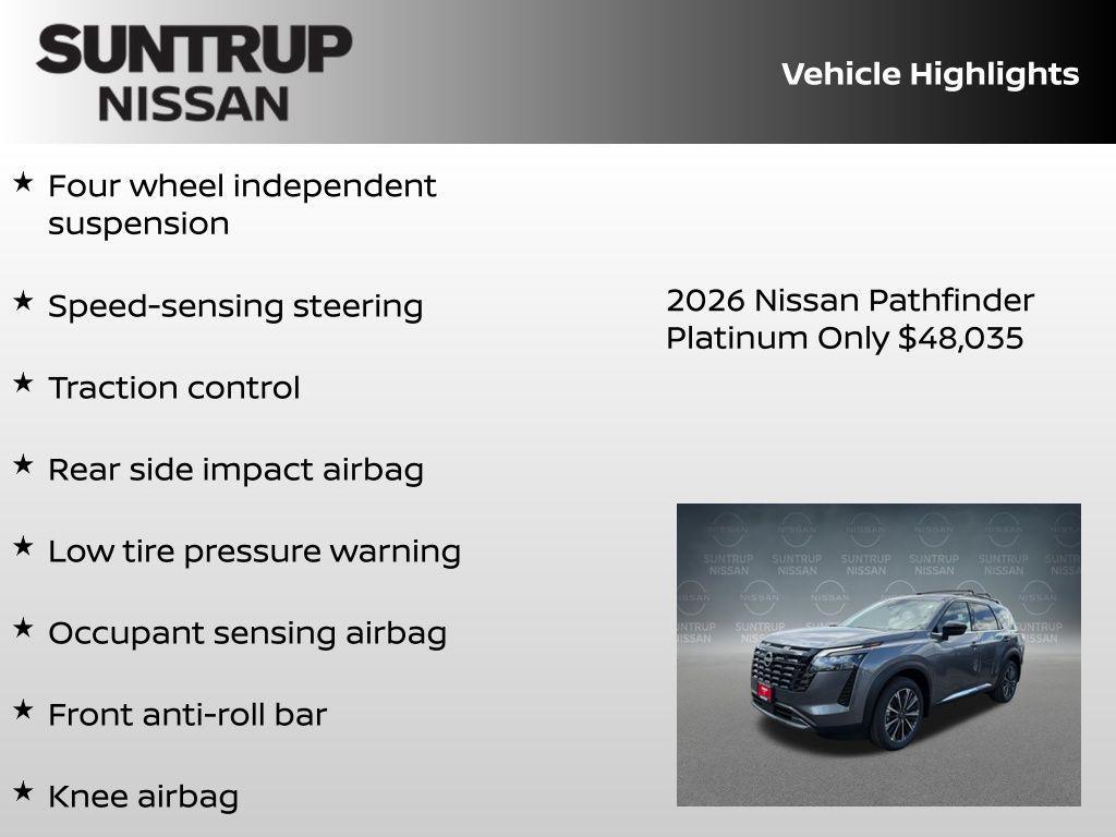 new 2026 Nissan Pathfinder car, priced at $48,035