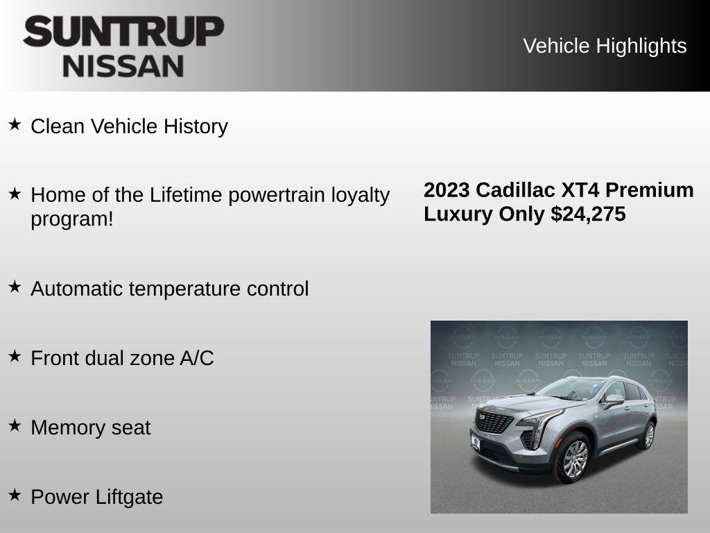 used 2023 Cadillac XT4 car, priced at $24,275