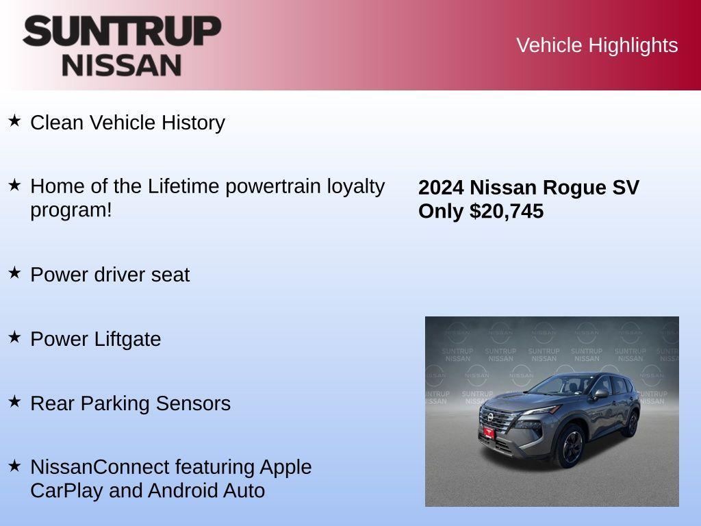 used 2024 Nissan Rogue car, priced at $20,745