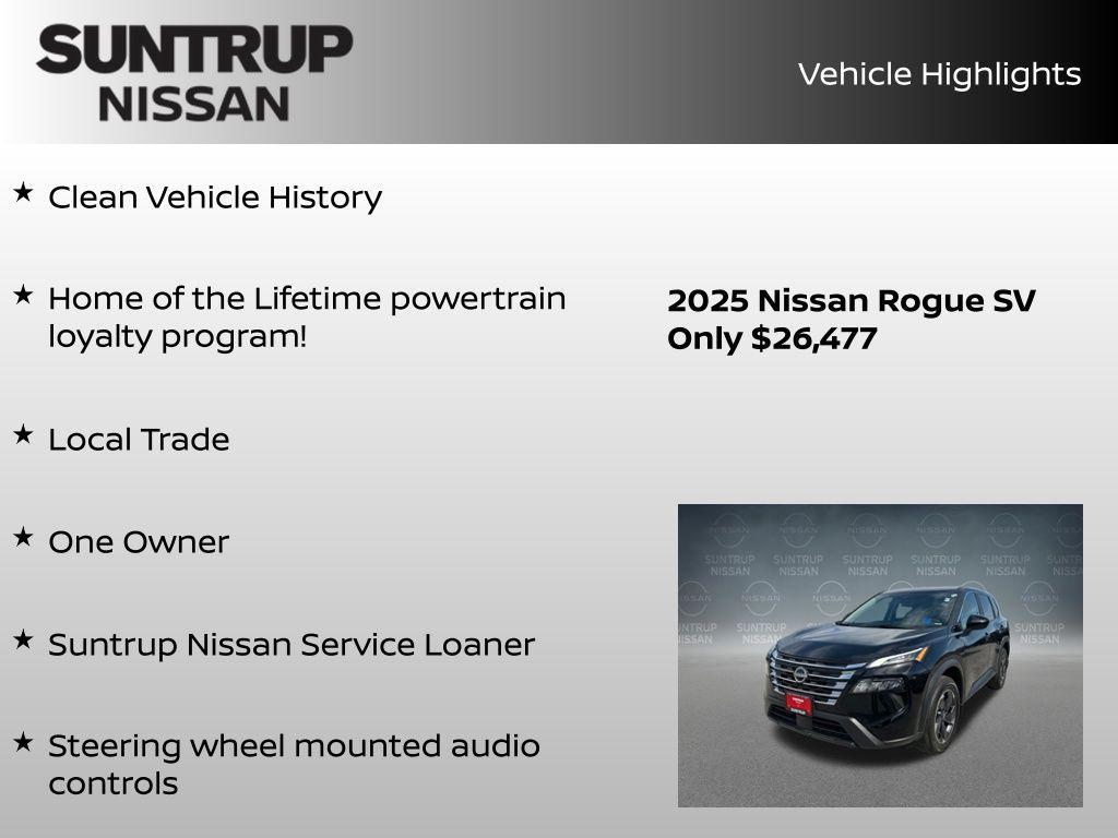 used 2025 Nissan Rogue car, priced at $26,177