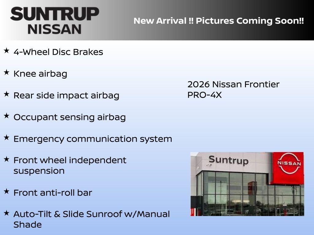 new 2026 Nissan Frontier car, priced at $48,520