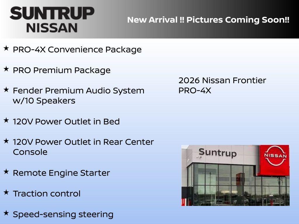 new 2026 Nissan Frontier car, priced at $48,520