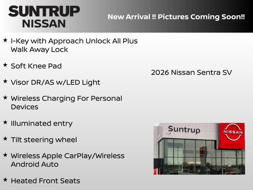 new 2026 Nissan Sentra car, priced at $23,819