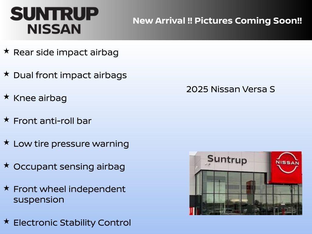 new 2025 Nissan Versa car, priced at $18,617