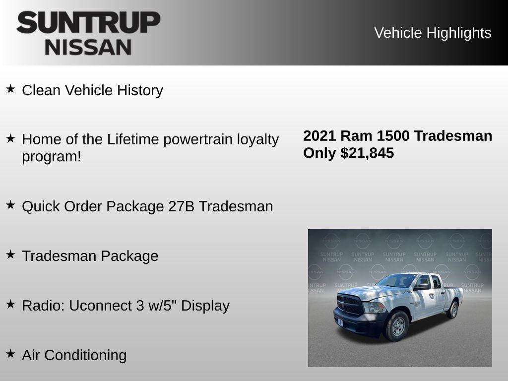 used 2021 Ram 1500 Classic car, priced at $21,845