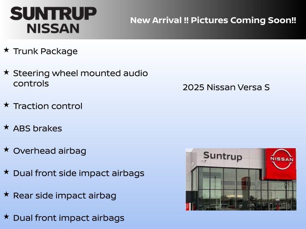 new 2025 Nissan Versa car, priced at $18,617