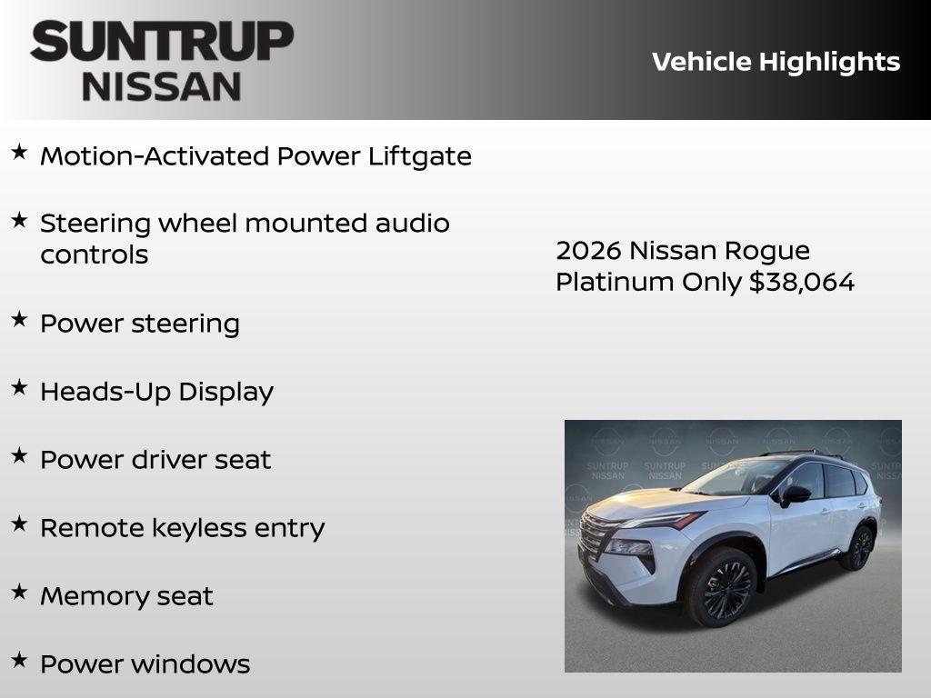 new 2026 Nissan Rogue car, priced at $38,064