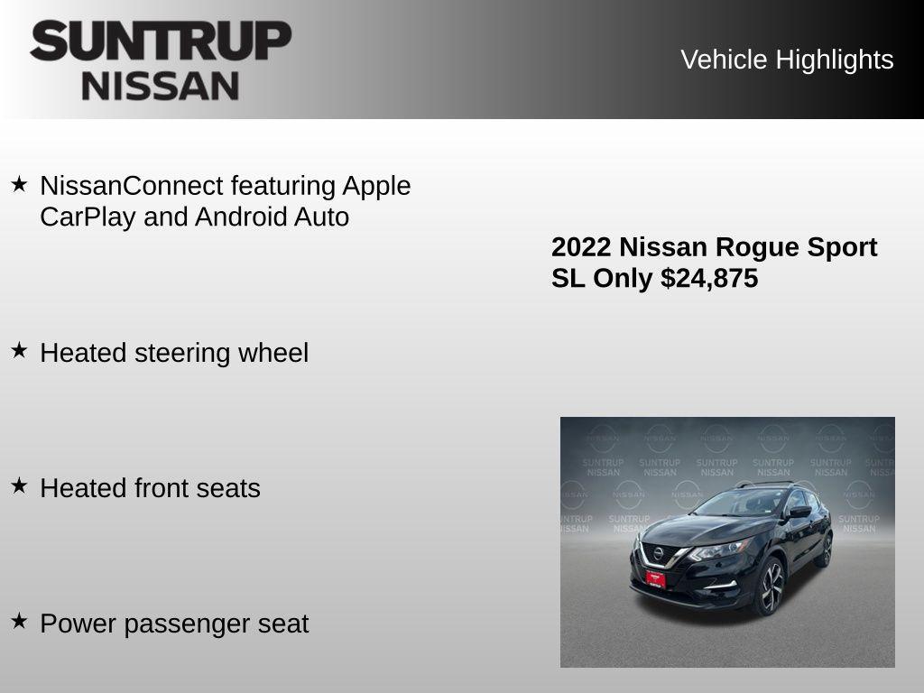 used 2022 Nissan Rogue Sport car, priced at $24,875