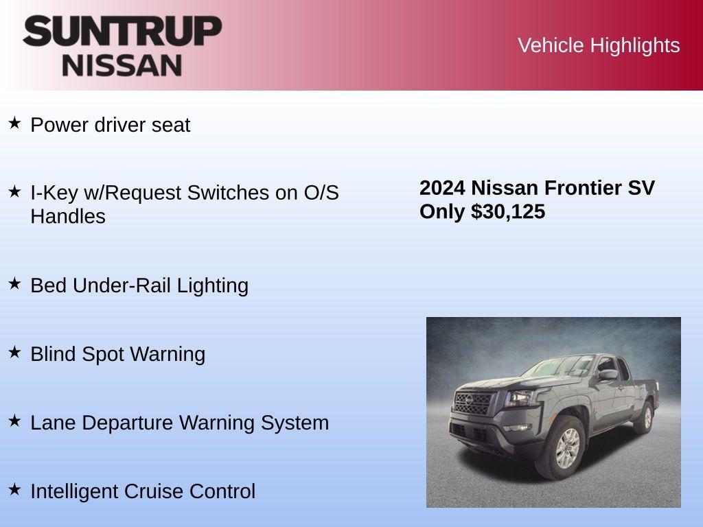 used 2024 Nissan Frontier car, priced at $30,125