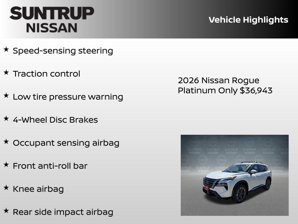 new 2026 Nissan Rogue car, priced at $36,943