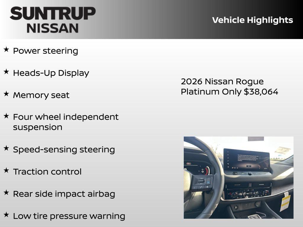 new 2026 Nissan Rogue car, priced at $38,064
