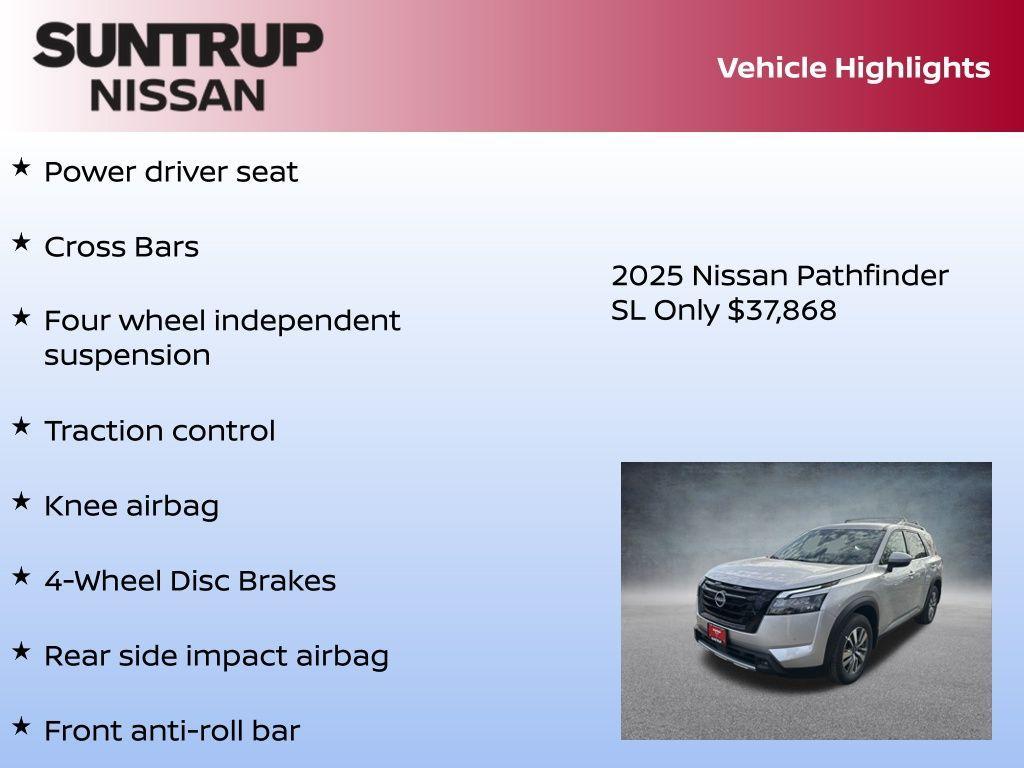 new 2025 Nissan Pathfinder car, priced at $37,868
